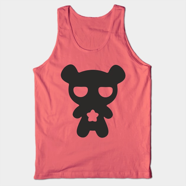 Lazy Bear B&W Tank Top by XOOXOO